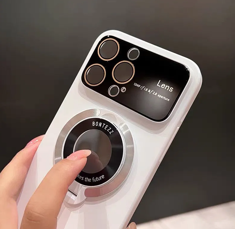 Pouzdro na iPhone MagSafe s integrovaným stojánkem a designem s velkým oknem